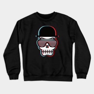 Retro Cool Skull Crewneck Sweatshirt